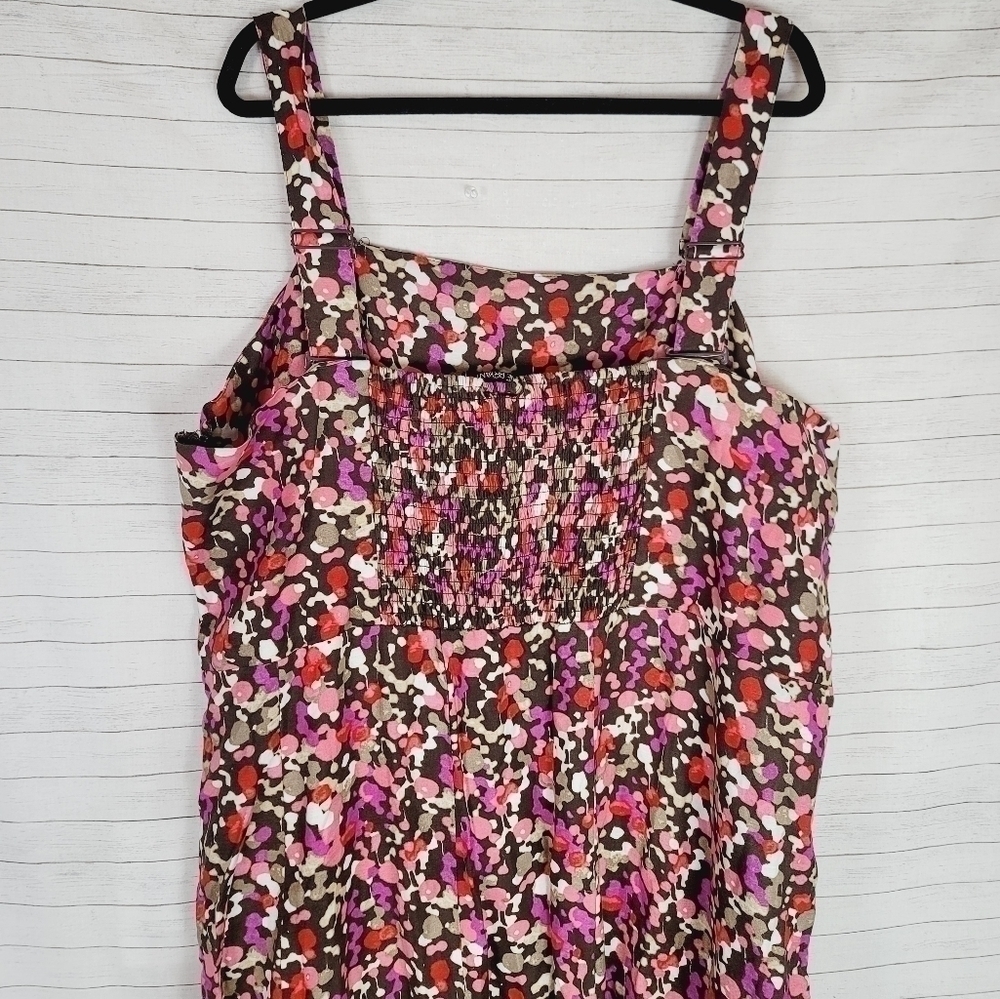 LANE BRYANT FLORAL LINEN SUNDRESS, SZ 26 - Picture 8 of 10